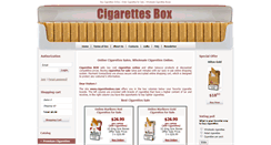 Desktop Screenshot of cigarettesbox.com